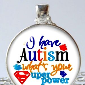 Autism Awareness Puzzle  Necklace  Ornament